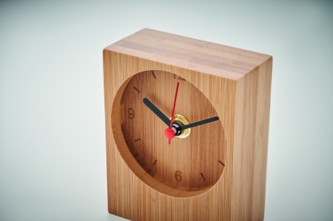 Logotrade promotional gift picture of: Bamboo table clock