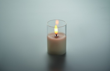 Logotrade corporate gift image of: LED wax candle in glass holder