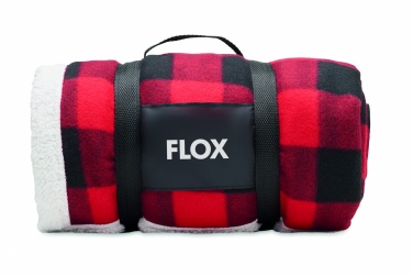 Logotrade promotional gift image of: RPET sherpa fleece blanket