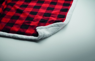 Logo trade advertising products image of: RPET sherpa fleece blanket