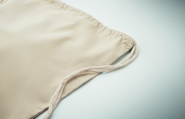 Logo trade promotional giveaways picture of: Recycled cotton drawstring bag