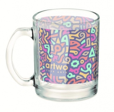 Logotrade promotional products photo of: Glass sublimation mug 300ml