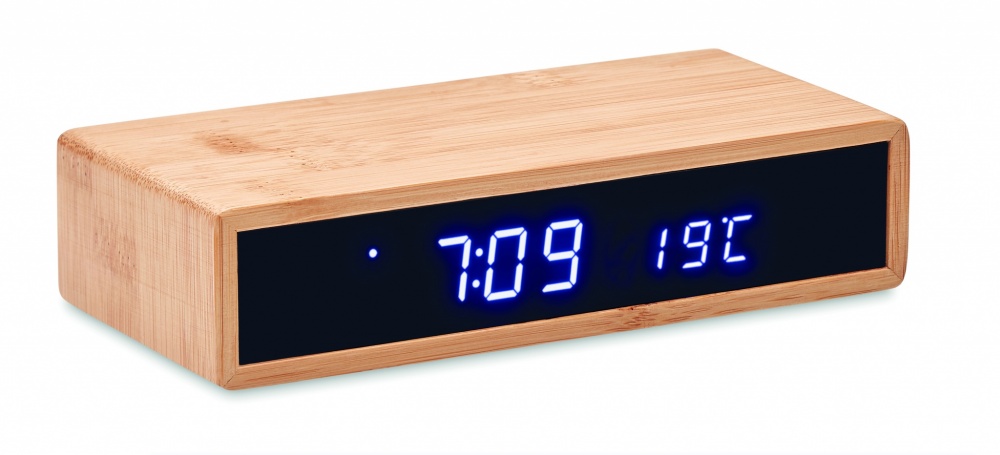 Logotrade business gifts photo of: Wireless charger in bamboo 5W