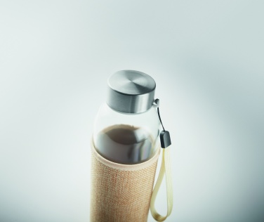 Logotrade promotional products photo of: Glass bottle in pouch 500ml