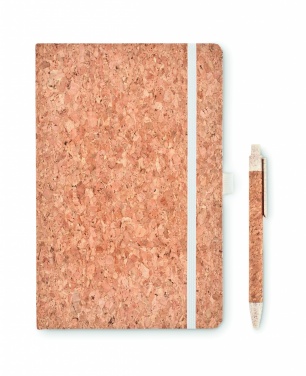 Logotrade promotional merchandise photo of: A5 cork notebook with pen
