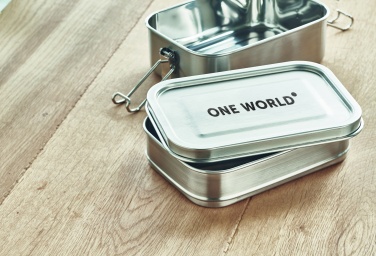 Logo trade promotional item photo of: Stainless steel lunch box