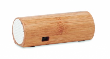 Logo trade corporate gifts picture of: Wireless bamboo speaker 2x5W