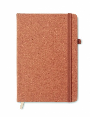 Logo trade promotional gifts image of: Recycled Leather A5 notebook