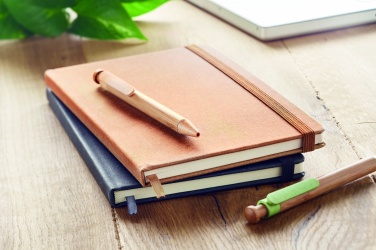 Logotrade corporate gift picture of: Recycled Leather A5 notebook