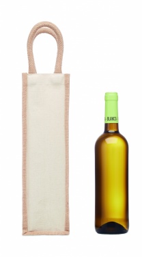 Logotrade promotional item picture of: Jute wine bag for one bottle