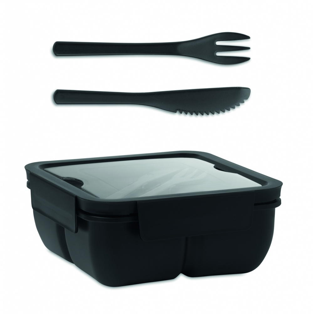 Logotrade promotional gifts photo of: Lunch box with cutlery 600ml