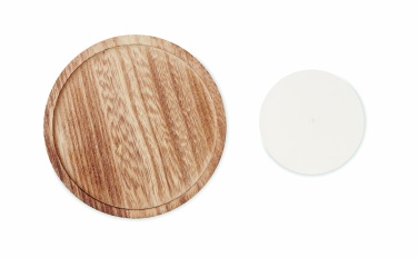 Logotrade advertising product image of: Candle on round wooden base