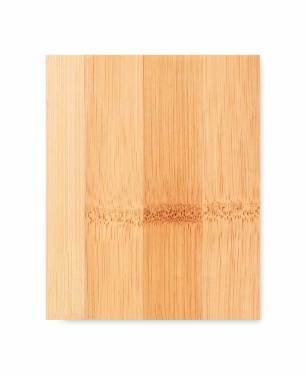 Logo trade promotional merchandise picture of: Bamboo pen holder and LCD clock