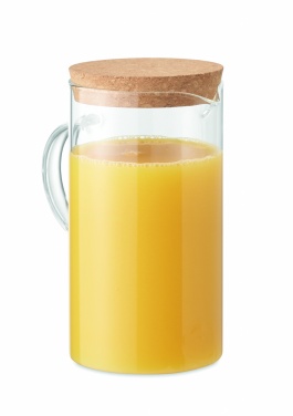 Logo trade business gifts image of: Borosilicate glass decanter 1L