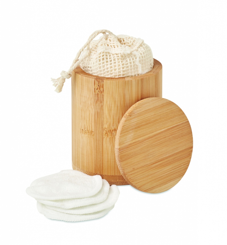 Logotrade promotional giveaway image of: Bamboo fibre cleansing pad set