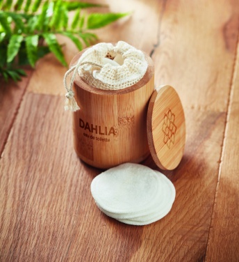 Logotrade corporate gift picture of: Bamboo fibre cleansing pad set