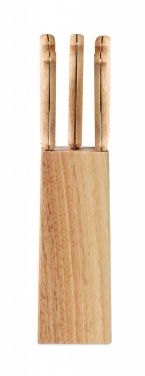 Logotrade promotional product picture of: 5 piece knife set in base