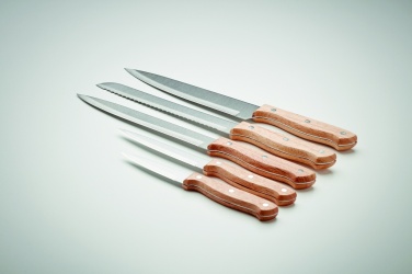Logotrade advertising product picture of: 5 piece knife set in base