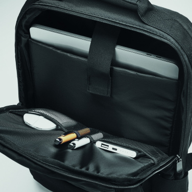 Logo trade promotional merchandise photo of: Laptop backpack in 300D RPET
