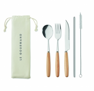 Logo trade corporate gifts picture of: Cutlery set stainless steel