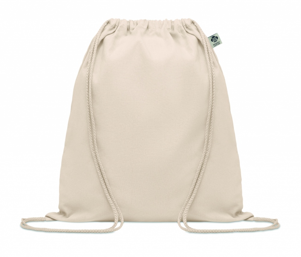 Logotrade promotional item image of: Organic cotton drawstring bag