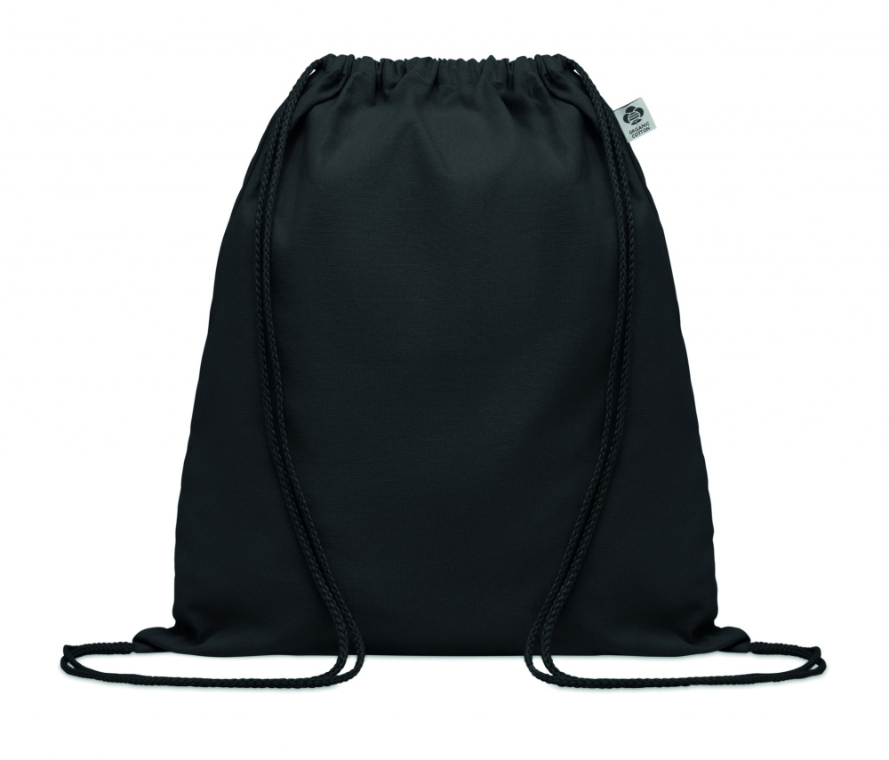 Logo trade promotional items image of: Organic cotton drawstring bag