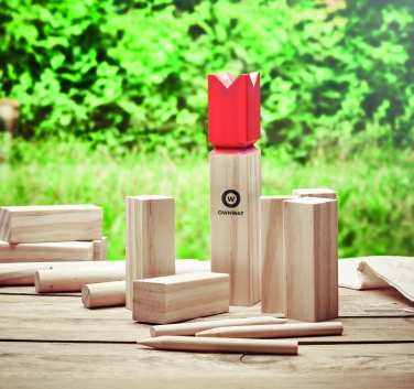Logotrade promotional giveaway image of: Pinewood outdoor throwing game