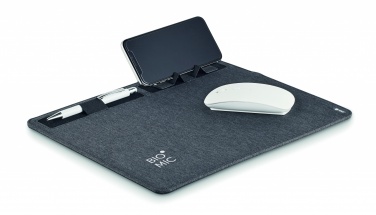 Logo trade promotional product photo of: RPET mouse mat charger 15W