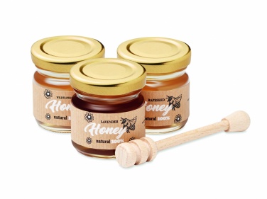 Logo trade advertising products picture of: Set of 3 wildflower honey