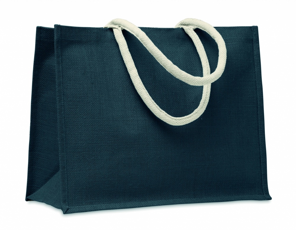 Logo trade corporate gifts image of: Jute bag with cotton handle