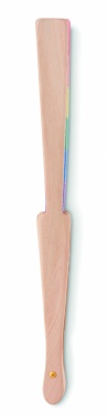 Logotrade promotional item picture of: Rainbow wooden hand fan