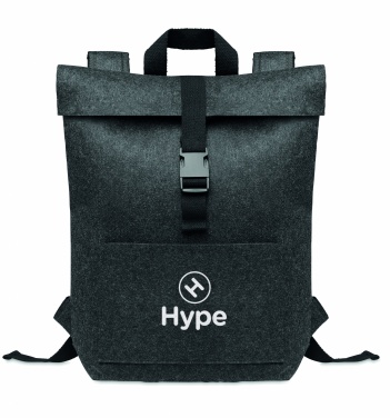 Logo trade advertising product photo of: RPET felt backpack