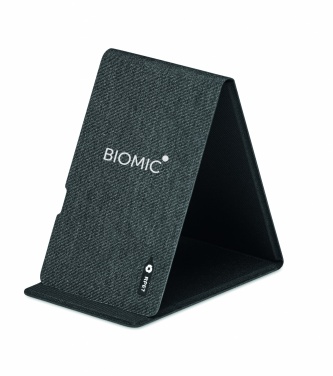 Logo trade promotional giveaways picture of: RPET wireless charger 15W