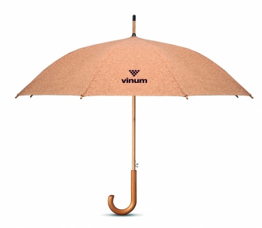Logo trade promotional items picture of: 25 inch cork umbrella