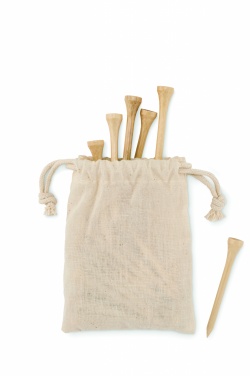 Logo trade promotional giveaways picture of: 20 bamboo golf tees set