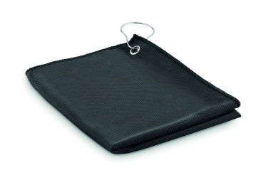 Logo trade corporate gift photo of: RPET golf towel with hook clip