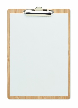 Logo trade promotional products picture of: A4 bamboo clipboard