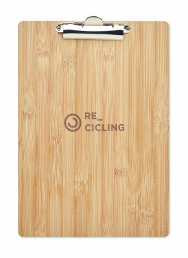 Logo trade corporate gifts image of: A4 bamboo clipboard