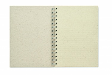 Logo trade promotional items image of: A5 grass notebook 80 lined