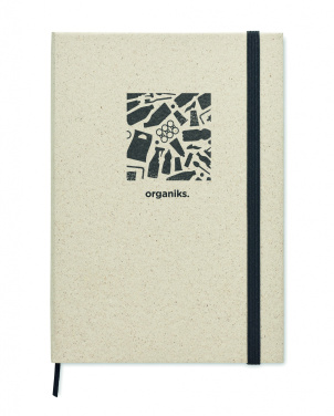 Logotrade advertising product picture of: A5 grass notebook 80 lined