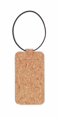 Logo trade promotional items image of: Cork luggage tag