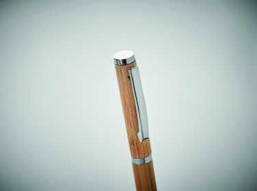 Logo trade advertising products picture of: Bamboo gel pen