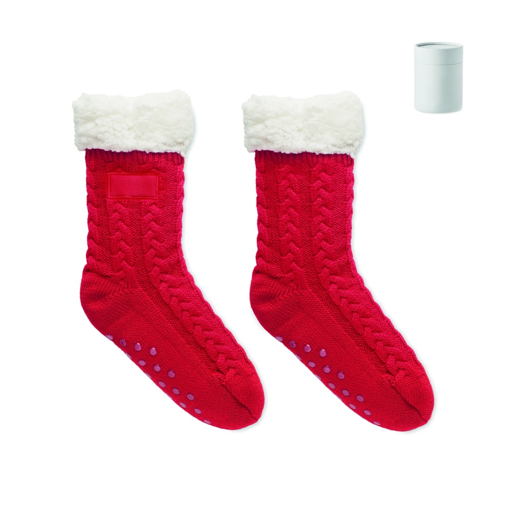 Logo trade corporate gift photo of: Pair of slipper sock M