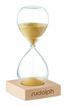 Logo trade promotional gifts image of: 5 minute sand hourglass