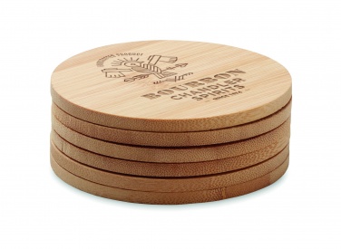Logotrade promotional gifts photo of: Set of 6 bamboo coasters