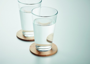 Logotrade advertising product image of: Set of 6 bamboo coasters