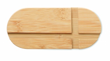 Logotrade promotional merchandise photo of: Bamboo tablet/smartphone stand