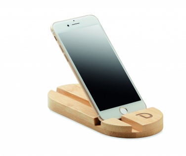 Logotrade promotional items photo of: Bamboo tablet/smartphone stand