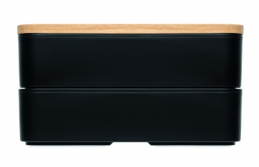 Logo trade corporate gifts picture of: Lunch box in PP and bamboo lid