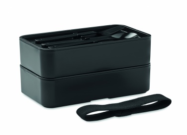 Logo trade advertising products image of: Lunch box in PP and bamboo lid